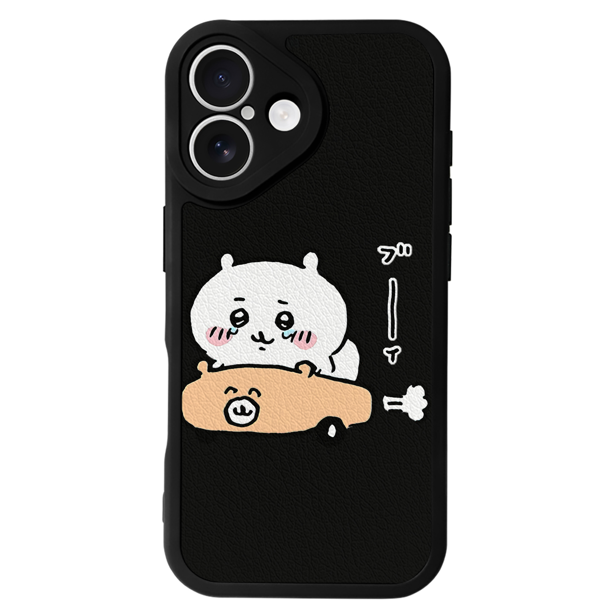 （画像用） ちいかわ ちいかわ Chii-kawa chiikawa 【iPhone 16シリーズ対応】シリコンスマホケース（レザー調） 材質：シリコン